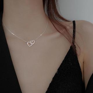 [🔥XƯỞNG SALE SẬP SÀN🔥] Vòng Cổ Dây Chuyền 2 Trái Tim Vô Cực Thiết Kế Độc Đáo N120