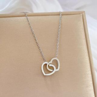[🔥XƯỞNG SALE SẬP SÀN🔥] Vòng Cổ Dây Chuyền 2 Trái Tim Vô Cực Thiết Kế Độc Đáo N120