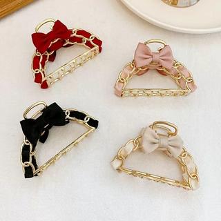 [🔥XƯỞNG SALE SẬP SÀN🔥] Kẹp Tóc Kim Loại Thắt Dây Nơ Nhiều Màu Dễ Thương K108