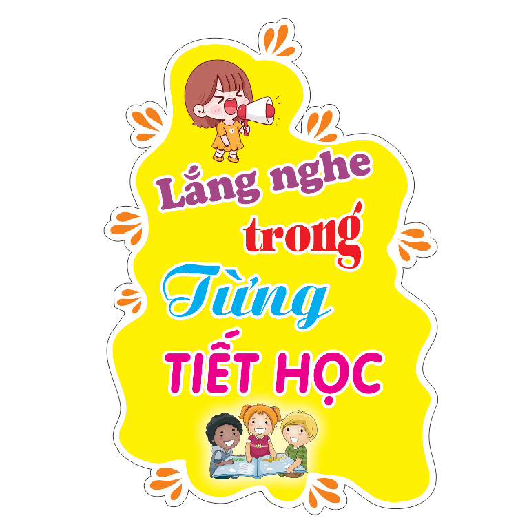 Trang trí lớp: SET 2 TRANH SLOGAN KHẨU HIỆU TRONG LỚP HỌC CHẤT LIỆU DECAN BÓC DÁN