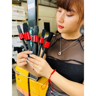 Bộ 5 Chổi Cọ Vệ Sinh Xe Ô Tô Đa Năng - Cọ Rửa Khoang Máy, Mâm Xe, Nội Thất