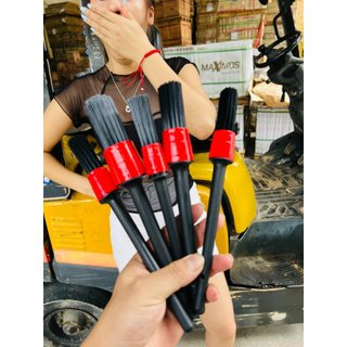 Bộ 5 Chổi Cọ Vệ Sinh Xe Ô Tô Đa Năng - Cọ Rửa Khoang Máy, Mâm Xe, Nội Thất
