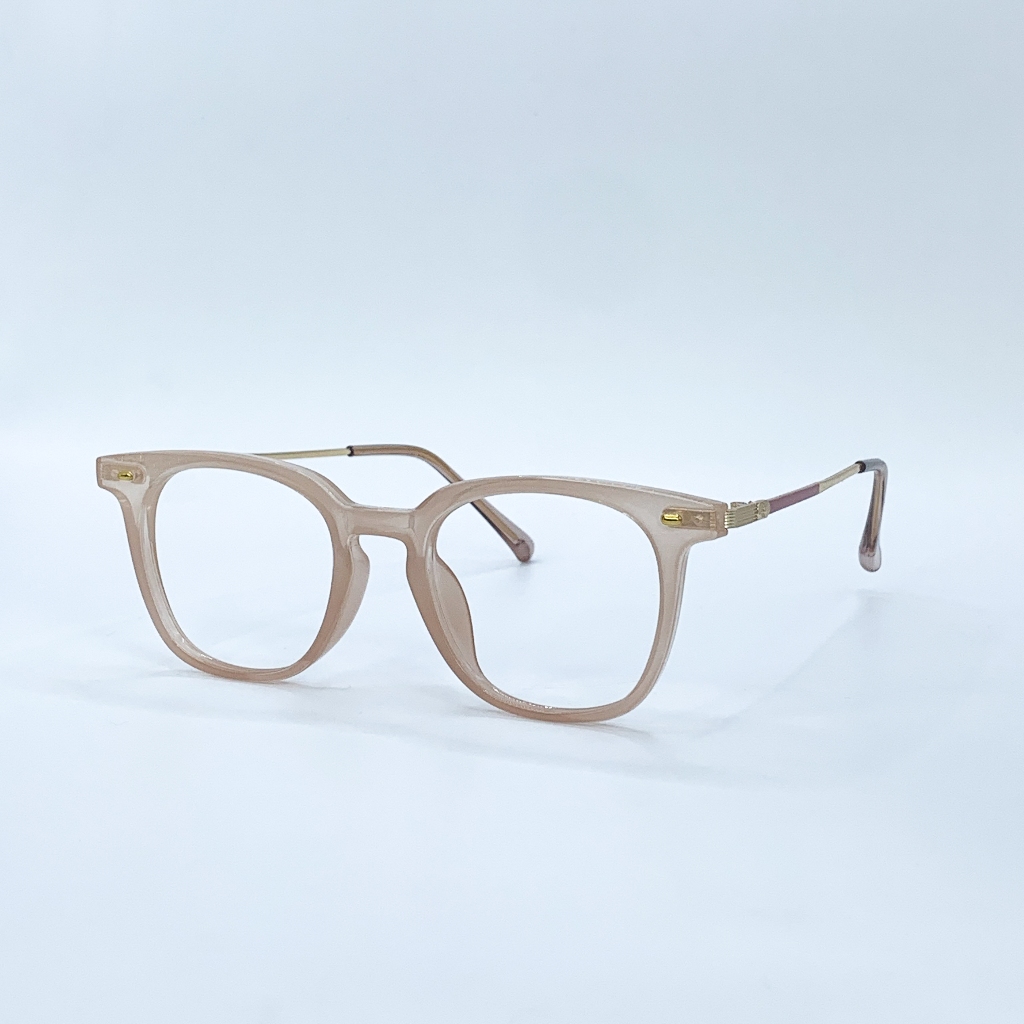 Gọng kính thời trang nam nữ LemonEyewear mắt vuông vát tròn gọng kim loại dễ đeo LE1113