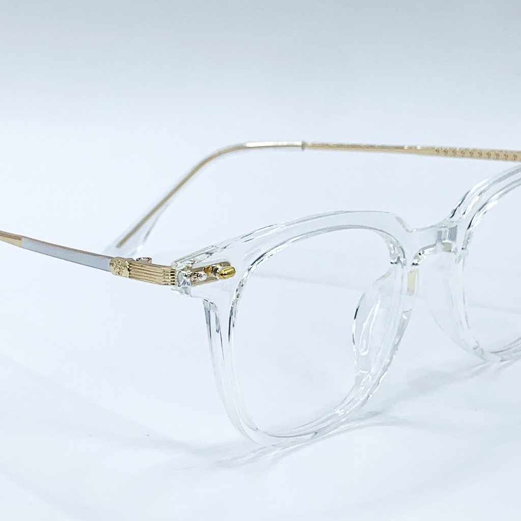 Gọng kính thời trang nam nữ LemonEyewear mắt vuông vát tròn gọng kim loại dễ đeo LE1113