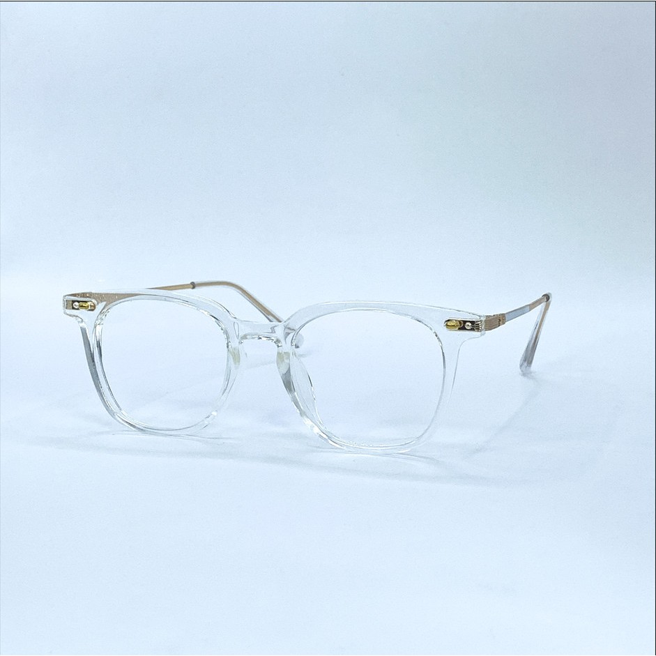 Gọng kính thời trang nam nữ LemonEyewear mắt vuông vát tròn gọng kim loại dễ đeo LE1113