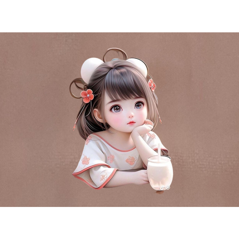 HÌNH ỦI QUẦN ÁO-HÌNH CÔ GÁI TRÀ SỮA- ỦI TRỰC TIẾP lên áo TẠI NHÀ BẰNG  BÀN ỦI RẤT ĐẸP-RẤT DÍNH CHẮC-GÍA KHUYẾN MÃI