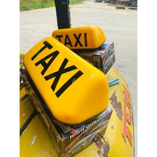Mào TAXI hút nam châm có đèn LED gắn nóc ô tô, 28cm và 35cm dùng điên 12v