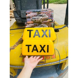 Mào TAXI hút nam châm có đèn LED gắn nóc ô tô, 28cm và 35cm dùng điên 12v