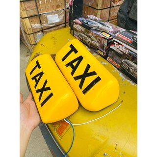 Mào TAXI hút nam châm có đèn LED gắn nóc ô tô, 28cm và 35cm dùng điên 12v