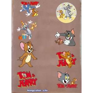 HÌNH ỦI ÉP NHIỆT-HÌNH ỦI-HINH TOM JERRY- ỦI TRỰC TIẾP lên áo TẠI NHÀ BẰNG BÀN ỦI RẤT ĐẸP-RẤT DÍNH CHẮC-GÍA KHUYẾN MÃI
