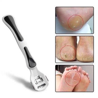Bàn chải chà gót chân 2 đầu 4 trong 1,Dụng cụ chà gót chân tẩy da chết đá bọt khô