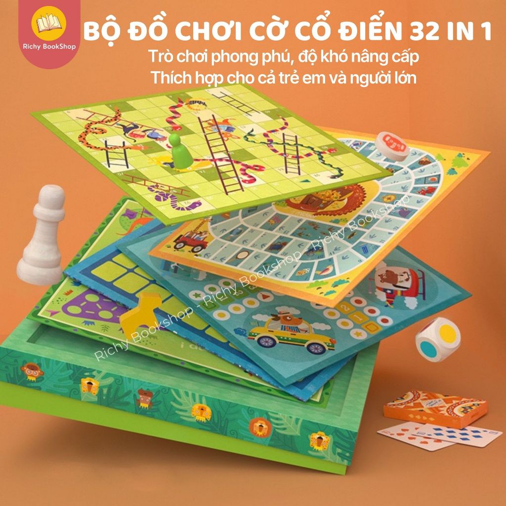 Đồ chơi Cờ cổ điển Game Mideer Classic Games 32 In 1