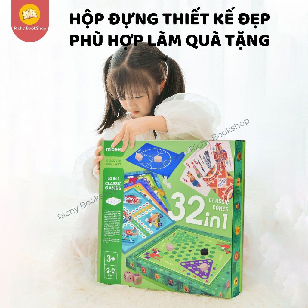 Đồ chơi Cờ cổ điển Game Mideer Classic Games 32 In 1