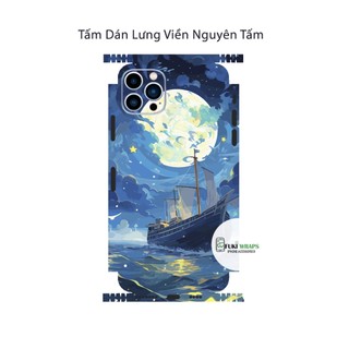 Tấm dán Skin Mặt Sau Thuyền Buồm MS03 FULL VIỀN 14 pro max , 13 pro max ,12 pro max , 11 pro max , xs max - FukiShop