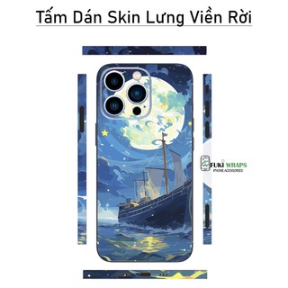 Tấm dán Skin Mặt Sau Thuyền Buồm MS03 FULL VIỀN 14 pro max , 13 pro max ,12 pro max , 11 pro max , xs max - FukiShop