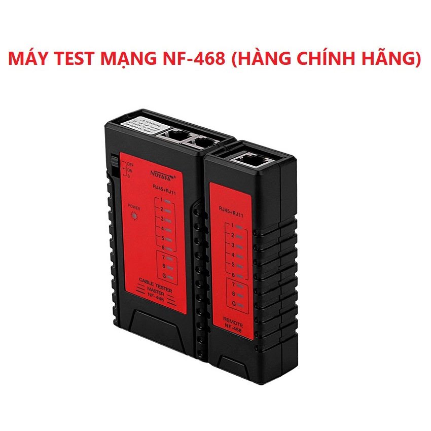 Hộp test cáp mạng Noyafa NF-468B chính hãng, Máy test mạng 3 chức năng ...