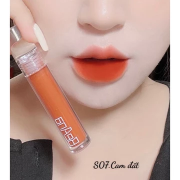 Son màu cam cháy, cam đất, cam nâu Beana Shapphiare vellvet lips không hóa chất, lành tính, mềm mịn lâu trôi