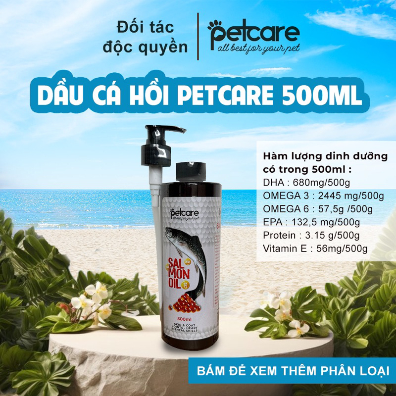 Tinh Dầu Cá Hồi PetCare ( 5000MG OMEGA 3 ) 100ml