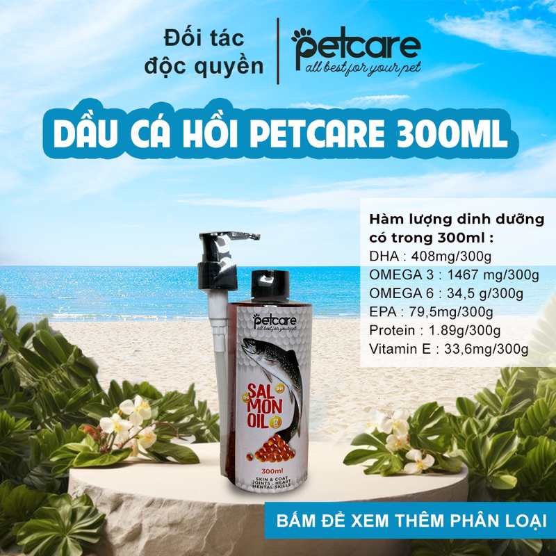 Tinh Dầu Cá Hồi PetCare ( 5000MG OMEGA 3 ) 100ml