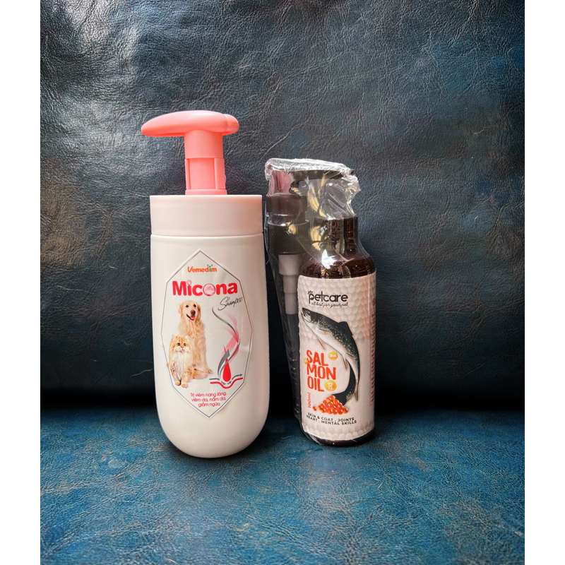 C2_Combo 1 Chai Sữa Tắm Micona 200ml + 1 Chai Dầu Cá Hồi 100ml