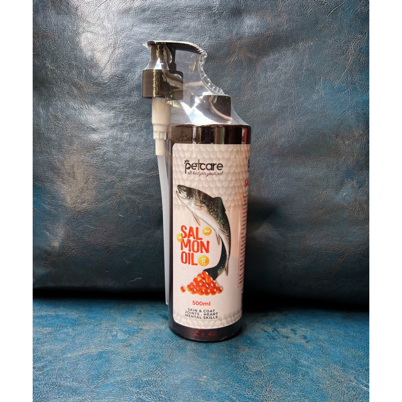 1 Chai Dầu Cá Hồi 500ml + 1 Lọ Xịt Khử Mùi, Khử Khuẩn Chó Mèo