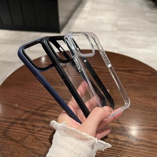 Ốp lưng LIKGUS ICE trong cứng viền màu mềm chống ố cho iphone 15pro 15promax