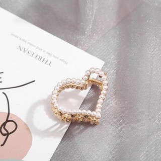 [🔥XƯỞNG SALE SẬP SÀN🔥] Kẹp Tóc Càng Cua Đính Ngọc Size Nhỏ 5cm Nhẹ Nhàng Thanh Lịch
