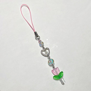 Móc Khoá 𝗧𝗨𝗟𝗜𝗣 𝗞𝗘𝗬𝗖𝗛𝗔𝗜𝗡𝗦 𝗩𝗲𝗿𝟭 - Dây Đeo Điện Thoại Nhỏ Xinh -Keyring Xinh Xắn Handmade By Carem ✿•*.