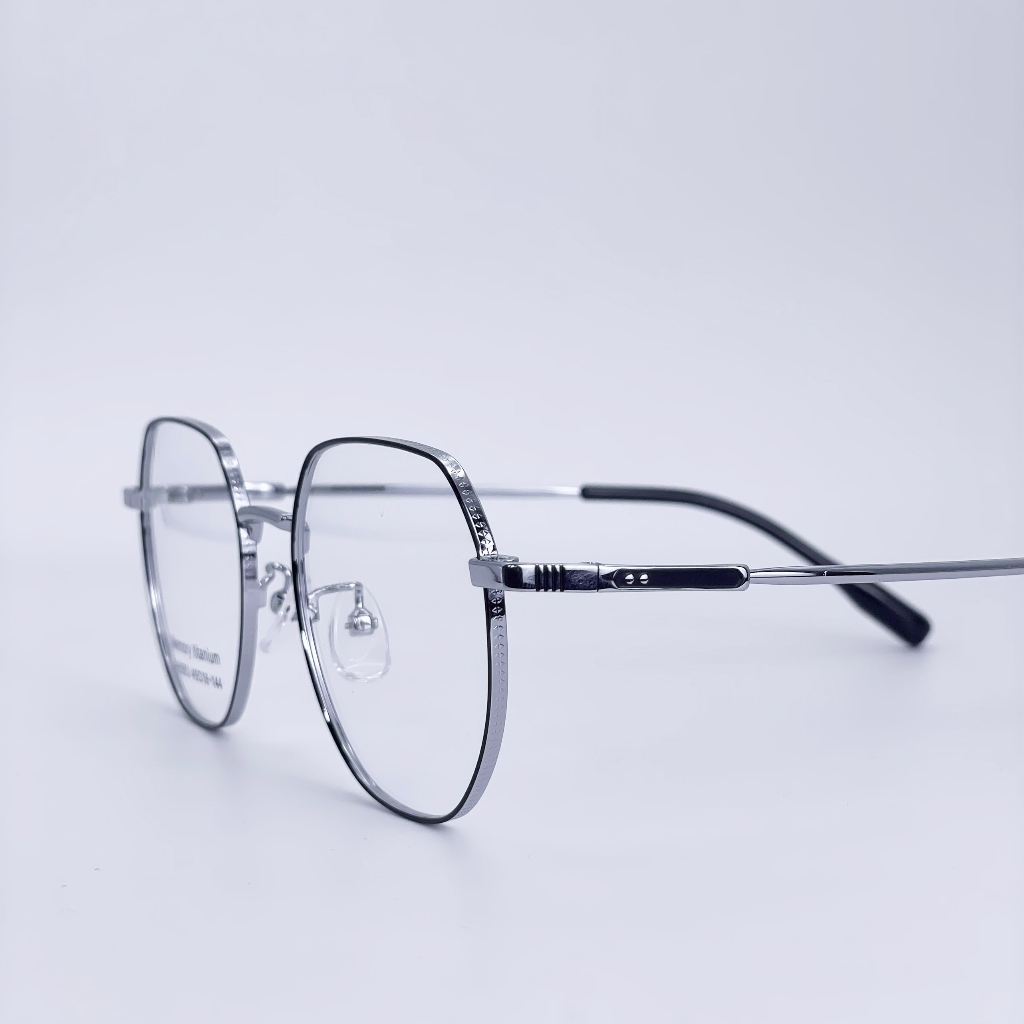 Gọng kính cận titan không rỉ LemonEyewear nam nữ dáng mắt đa giác thời trang LE5553