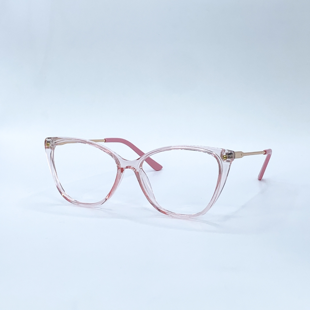 Gọng kính mắt mèo, kính cận nữ thời trang cá tính LemonEyewear chốt lò xo cao cấp LE87008