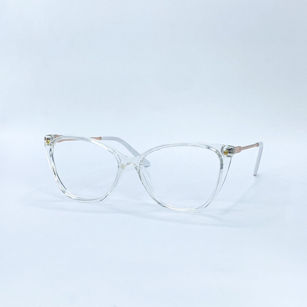 Gọng kính mắt mèo, kính cận nữ thời trang cá tính LemonEyewear chốt lò xo cao cấp LE87008