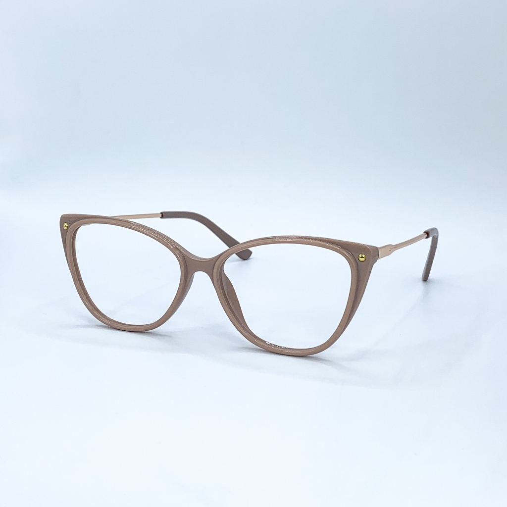 Gọng kính mắt mèo, kính cận nữ thời trang cá tính LemonEyewear chốt lò xo cao cấp LE87008