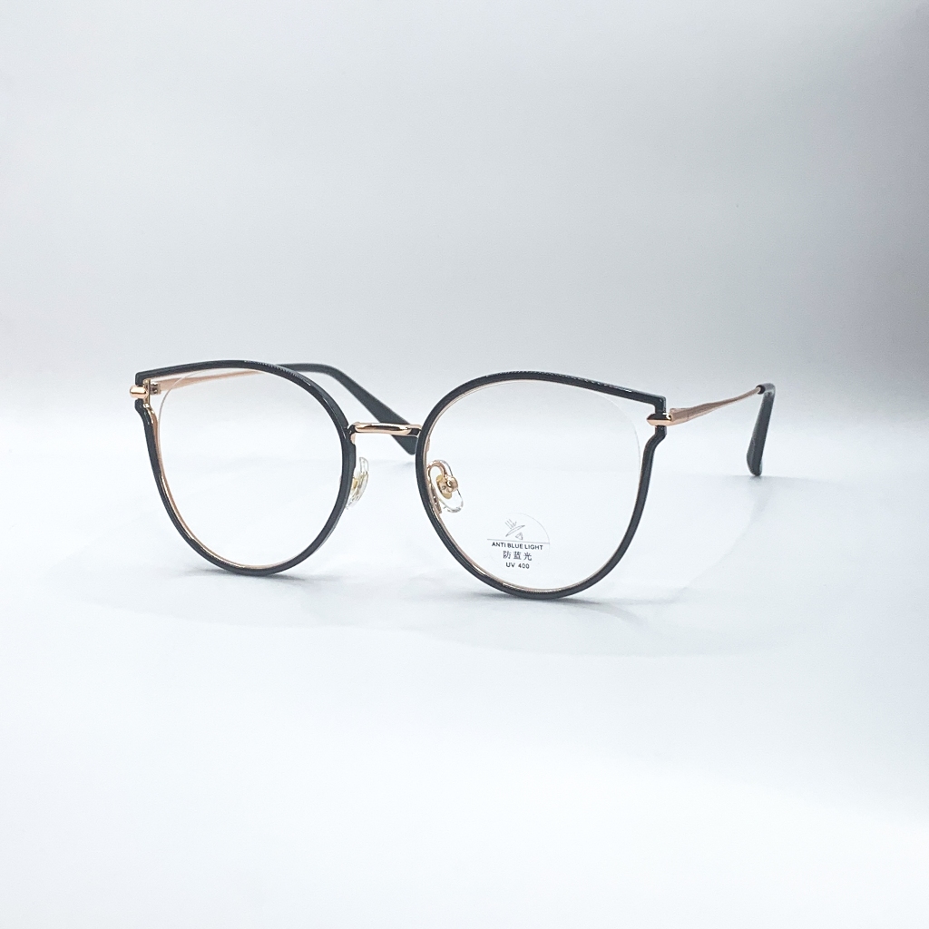 Gọng Kính Cận Mắt Mèo Nữ Kiểu Dáng Thời Trang LemonEyewear Chất Liệu Kim Loại LE2291