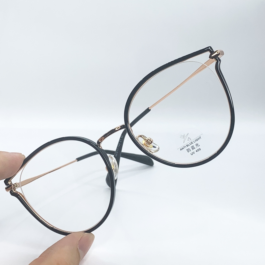 Gọng Kính Cận Mắt Mèo Nữ Kiểu Dáng Thời Trang LemonEyewear Chất Liệu Kim Loại LE2291