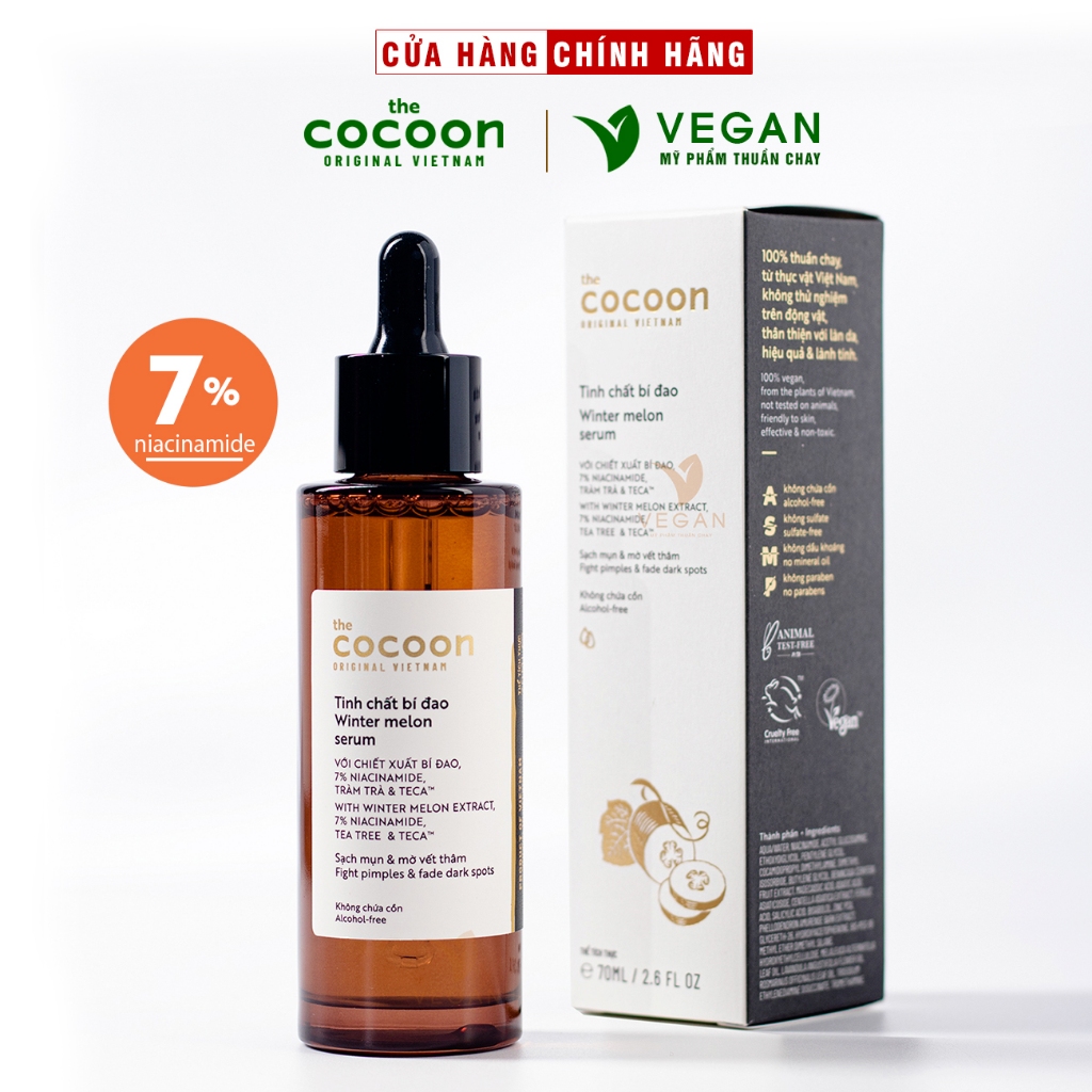 Ảnh Serum tinh chất bí đao cocoon 70ml sạch mụn - VEGAN - Mỹ phẩm thuần chay 1