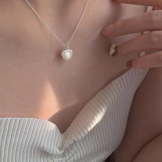 [🔥XƯỞNG SALE 9K 🔥] Vòng Cổ Bạc Nữ Mặt Trái Tim Đính Đá Sang Trọng, Thanh Lịch N231