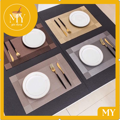 Tấm lót bàn ăn bằng nhựa chống trơn trượt, cách nhiệt - Tấm lót bàn ăn chống trượt 30x45cm