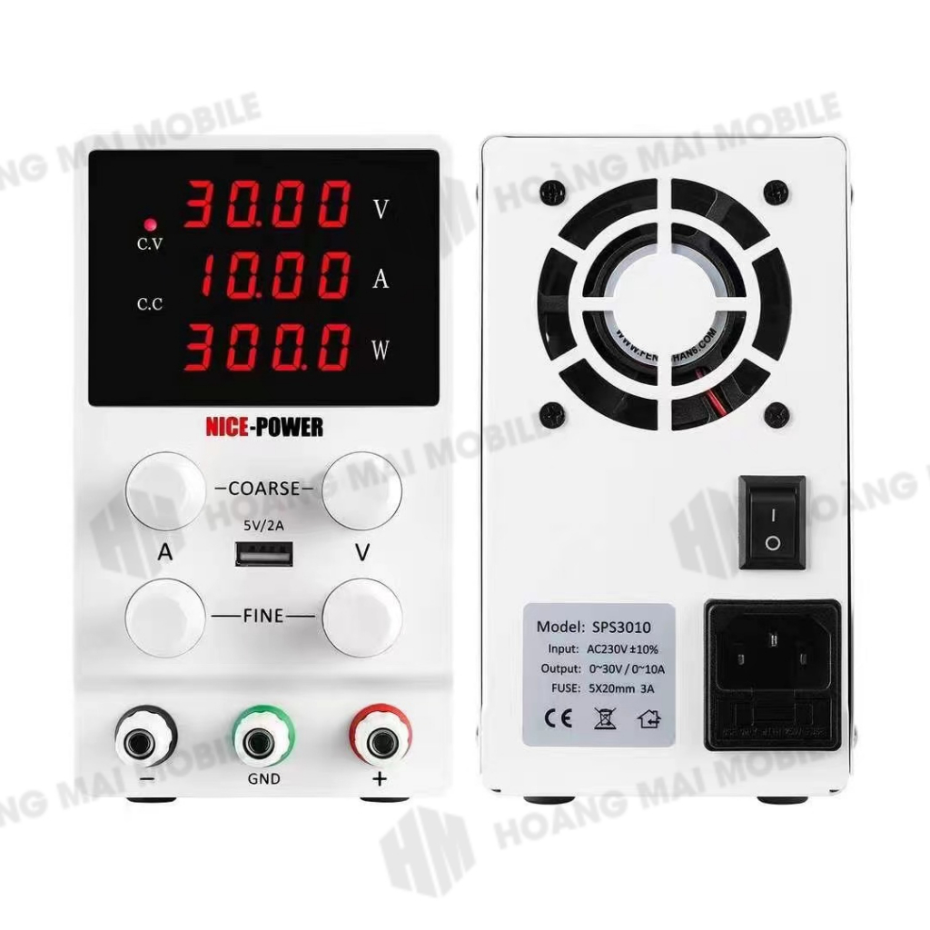 Máy cấp nguồn DC NICE-POWER SPS30V10A 300W dùng cho bo mạch điện thoại