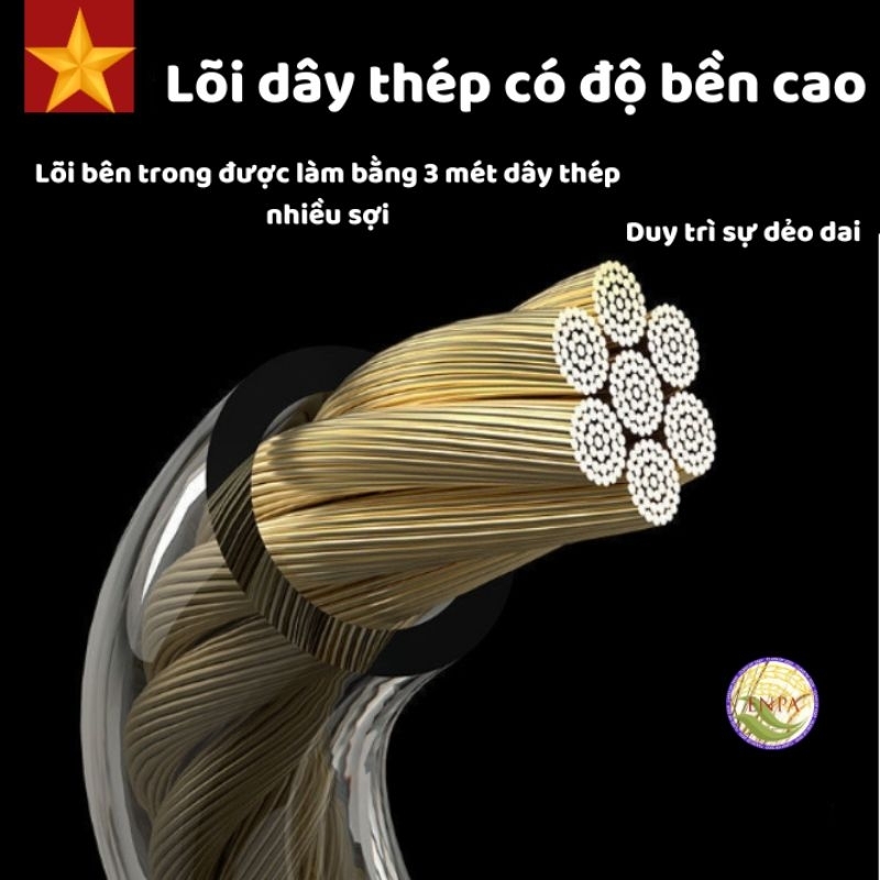Dây nhảy tập Tăng chiều cao, Tập thể dục, Thể lực, Giảm cân. Lõi thép siêu đàn hồi.