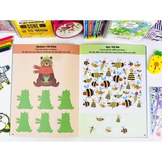 Sách - Phát Triển Tư Duy Cho Trẻ - Animal Activities (Song ngữ Anh Việt) - ndbooks