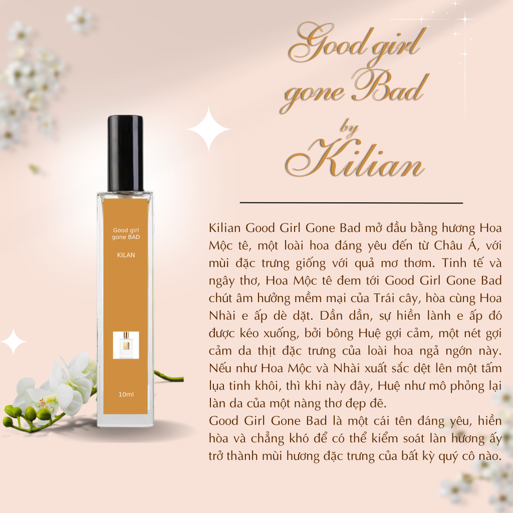 Mã 75-Nước Hoa Nữ Good Girl Gone Bad Chiết 10ml - Phong Cách Sang Trọng, Tinh Tế, Quyến Rũ