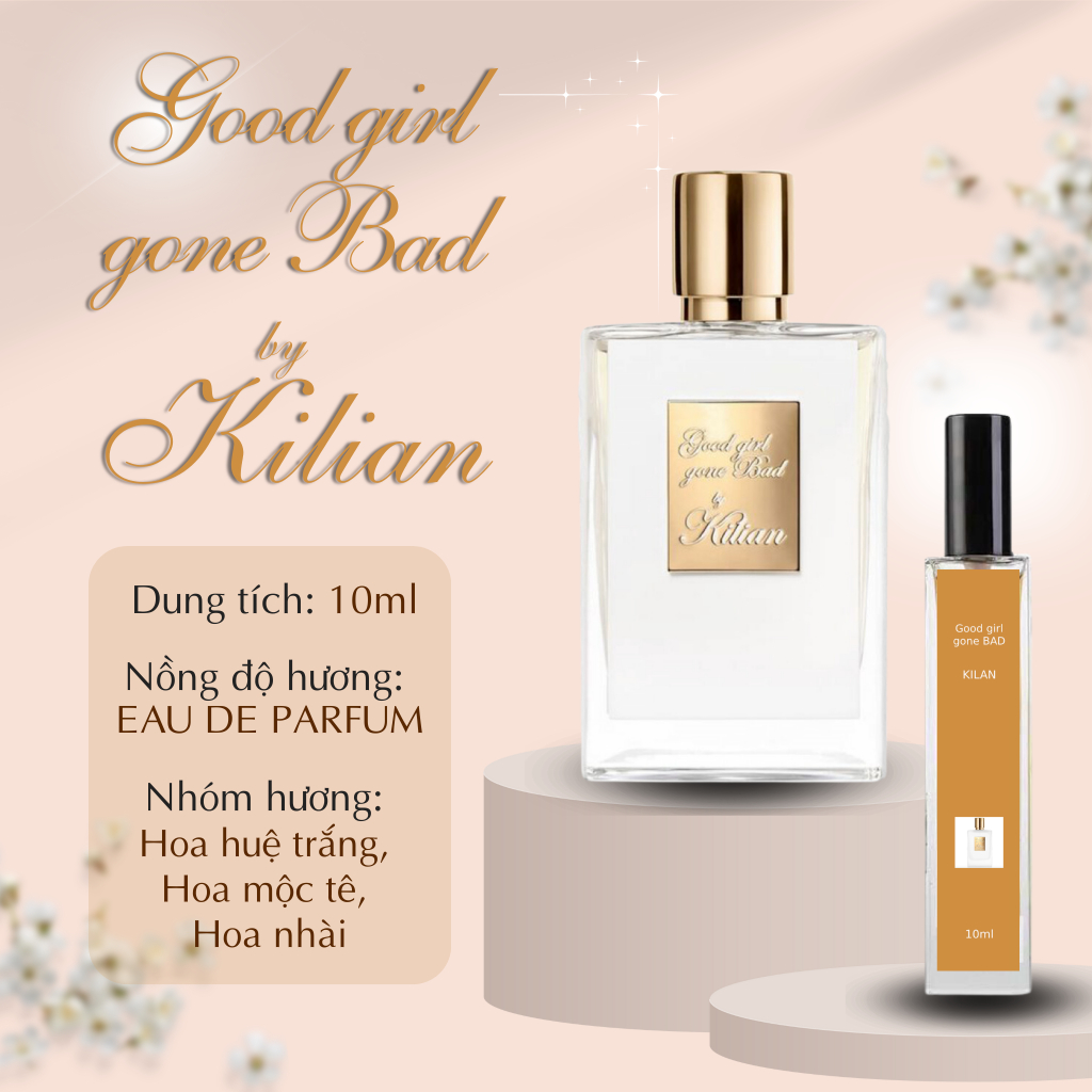 Mã 75-Nước Hoa Nữ Good Girl Gone Bad Chiết 10ml - Phong Cách Sang Trọng, Tinh Tế, Quyến Rũ