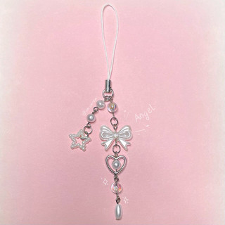 Móc Khoá 𝗫𝗜𝗡𝗛 𝗞𝗘𝗬𝗖𝗛𝗔𝗜𝗡𝗦 - Dây đeo Điện Thoại Nơ Xinh Xắn Handmade by Carem ୨୧‧₊˚⊹