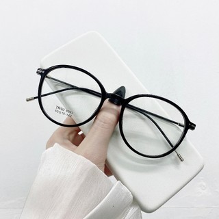 Gọng Kính Cận - Gọng Kim Loại Kết Hợp Nhựa Mắt Tròn Phong Cách Hàn Quốc Chống Bụi Ms 8093