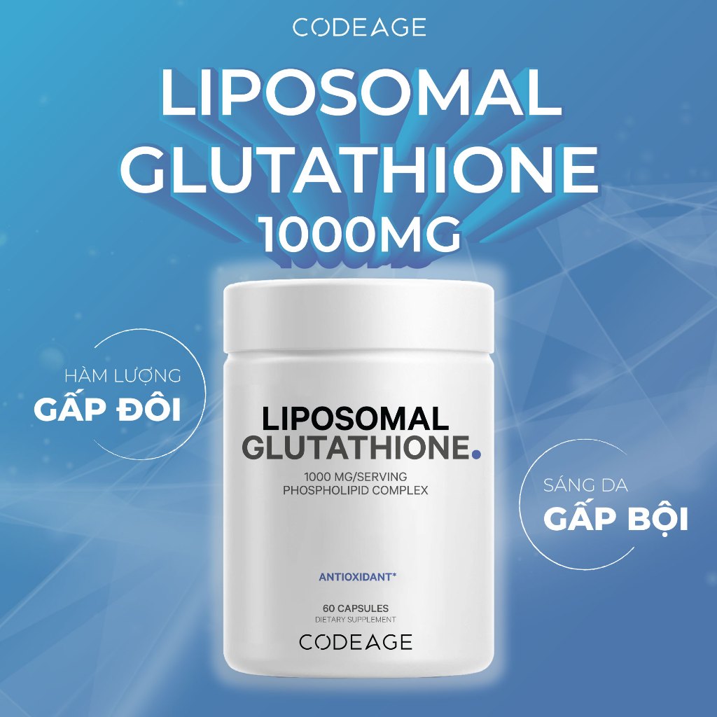 glutathione omega 3 Codeage Liposomal Glutathione 1000 mg GlutaONE L-Glutathione Reduced
