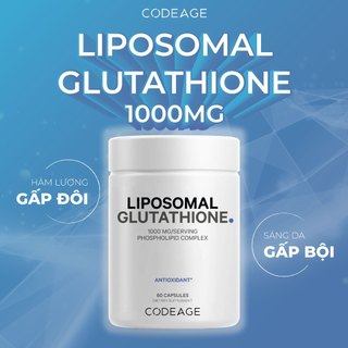 Thực Phẩm Bảo Vệ Sức Khỏe Codeage Liposomal Glutathione 1000mg/Serving 60 Viên
