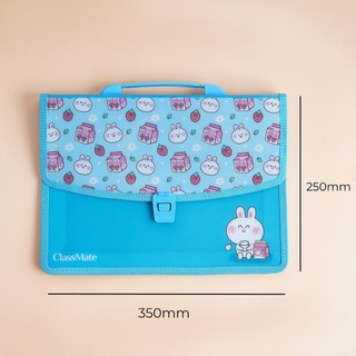 Cặp Học Thêm 2 Ngăn Rabbit CLASSMATE Hình Ngộ Nghĩnh, Chất Liệu Nhựa Nguyên Sinh An Toàn (33x24x8.5cm) CL-SB307