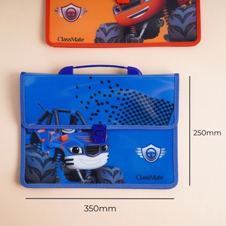 Cặp Học Thêm 2 Ngăn The Car CLASSMATE Hình Ngộ Nghĩnh, Chất Liệu Nhựa Nguyên Sinh An Toàn (33x24x8.5cm) CL-SB308