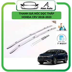 Thanh giá nóc dọc thấp xe HONDA CRV 2018-2022, Chất liệu nhựa - hợp kim nhôm cao cấp. Bắt vít chắc chắn