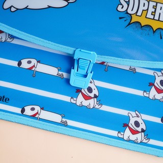 Cặp Học Thêm 2 Ngăn Cho Bé Superdog CLASSMATE Hình Chú Cún Dễ Thương, Chất Liệu Nhựa Nguyên Sinh An Toàn CL-SB604